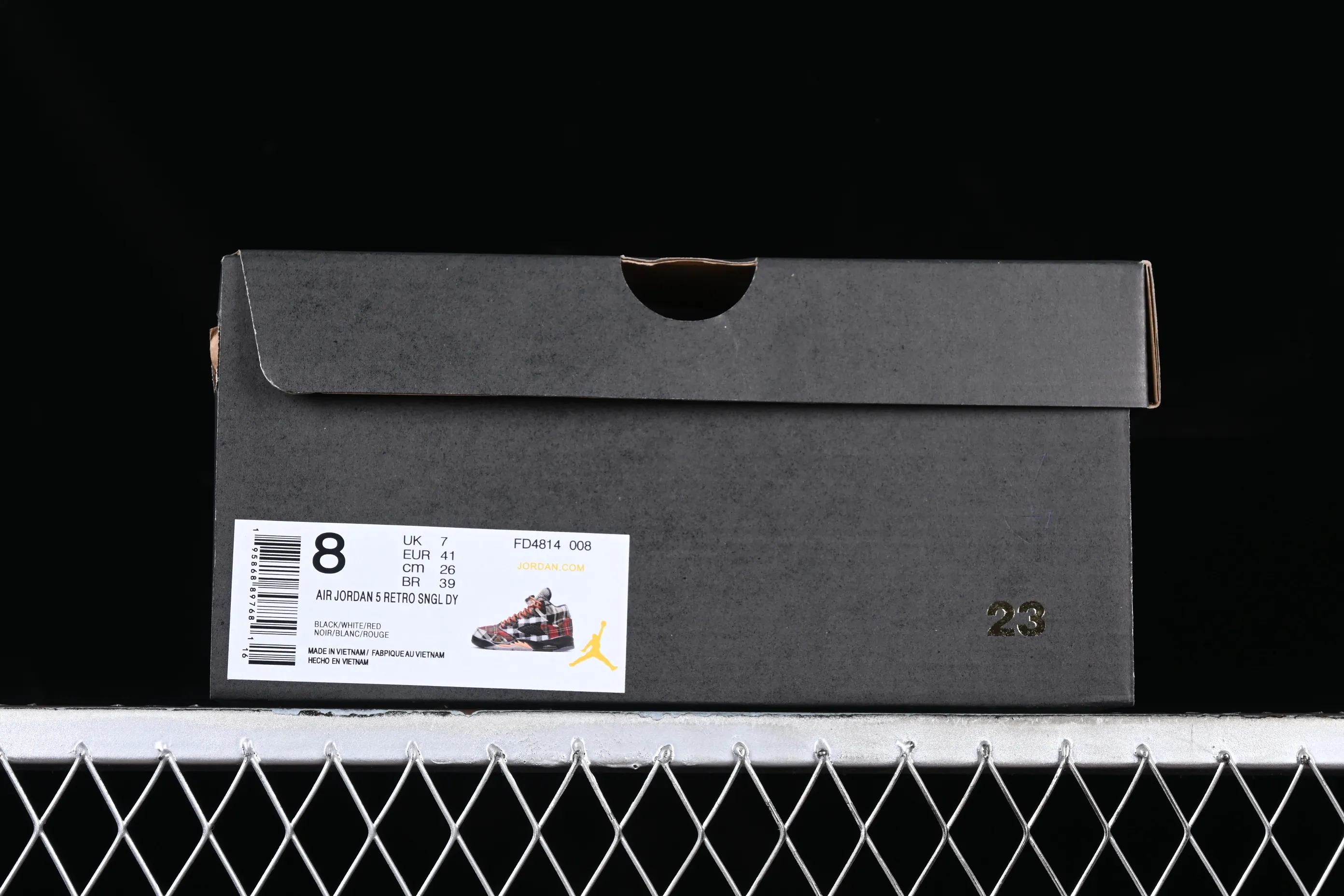 All categories Air Jordan Jordan series basketball shoes Air Jordan 5 Air Jordan 5 Retro "Plaid" AJ5 Joe 5 Christmas Carnival Scottish plaid fabric FD4814-008
